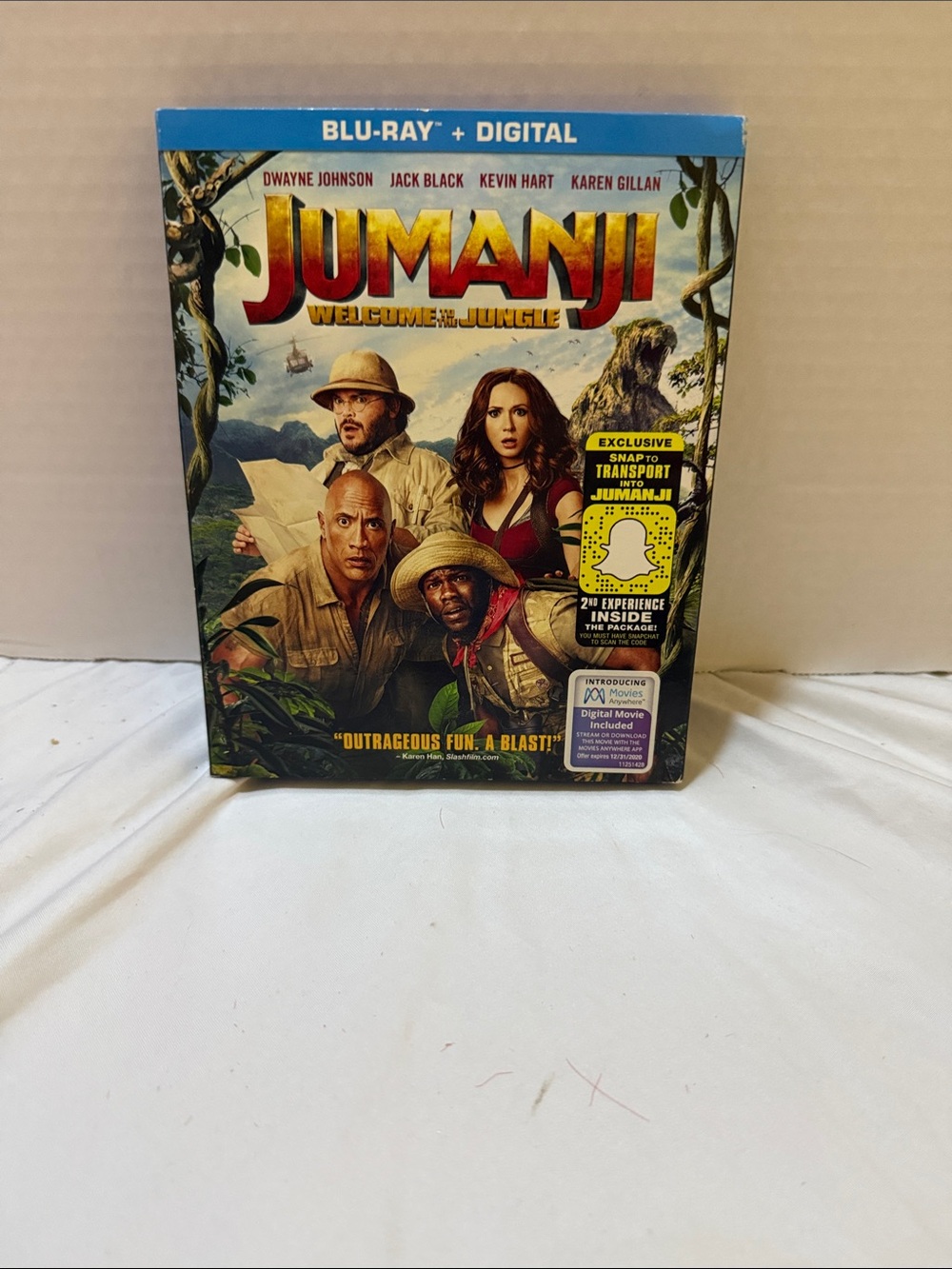 Jumanji: Welcome to the Jungle Blu-ray + Digital - Colorful Jungle Cover